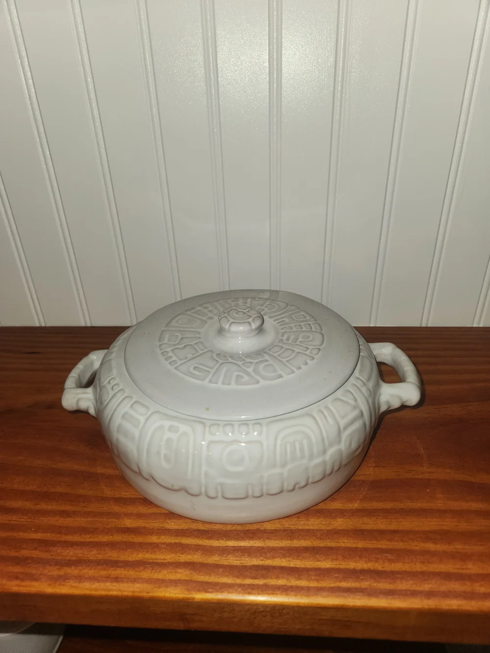 Frankoma Vintage Aztec Casserole
